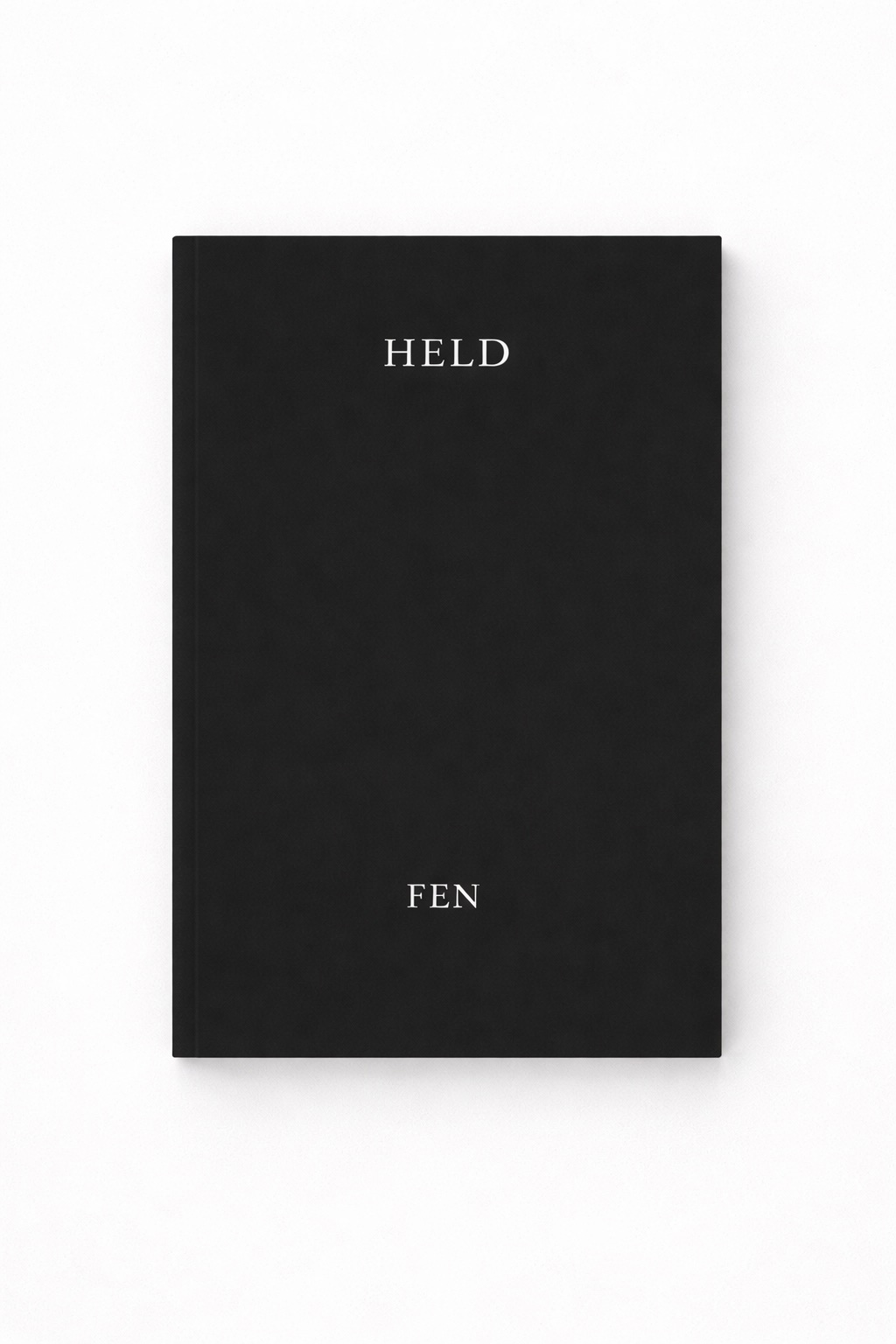 Cover of HELD by FEN – The Metaphysics of Dollmaking, a book on devotion and transformation